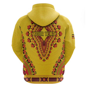 Personalized Afro Uganda Hoodie African Dashiki Style - African Pride