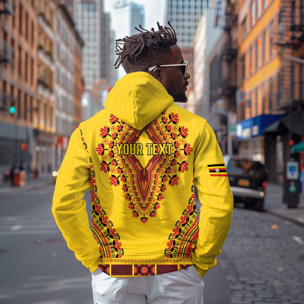 Personalized Afro Uganda Hoodie African Dashiki Style - African Pride