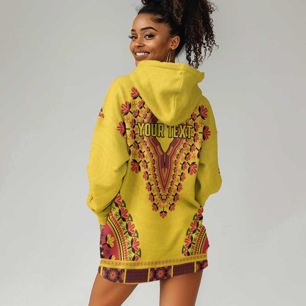Personalized Afro Uganda Hoodie Dress African Dashiki Style - African Pride