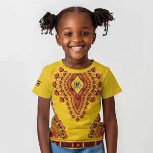 Personalized Afro Uganda Kid T shirt African Dashiki Style - African Pride