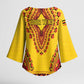 Personalized Uganda African Dashiki Kimono Sleeve Blouse