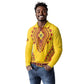 Personalized Afro Uganda Long Sleeve Polo Shirt African Dashiki Style - African Pride