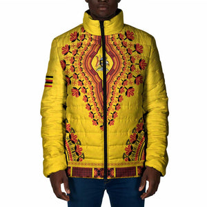 Personalized Uganda African Dashiki Padded Jacket