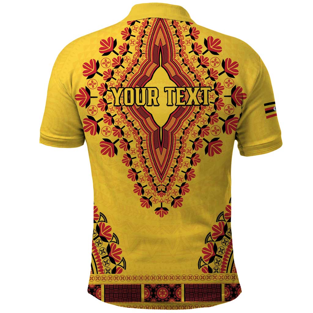 Personalized Afro Uganda Polo Shirt African Dashiki Style - African Pride
