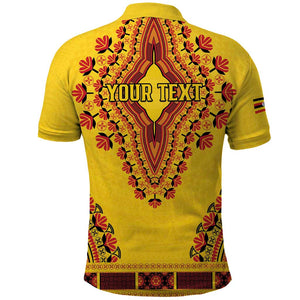 Personalized Afro Uganda Polo Shirt African Dashiki Style - African Pride