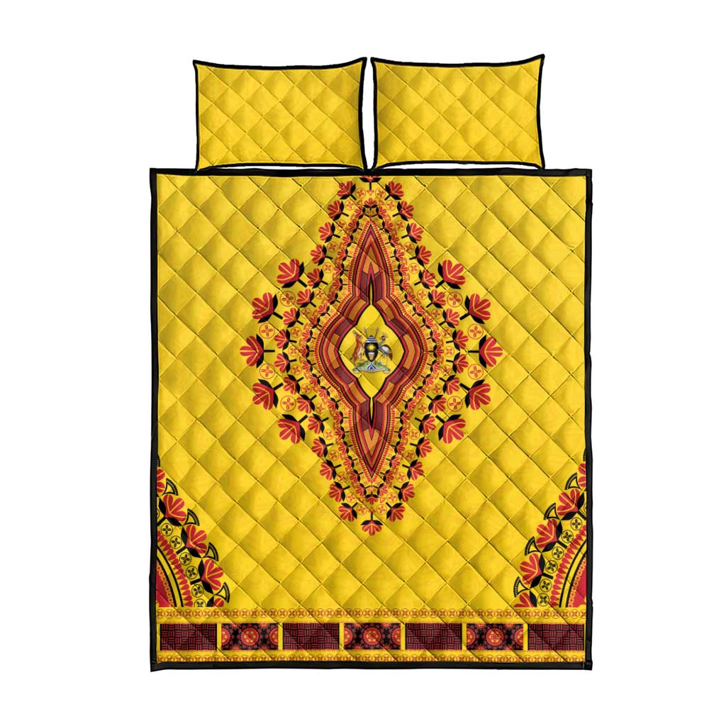 Afro Uganda Quilt Bed Set African Dashiki Style - African Pride