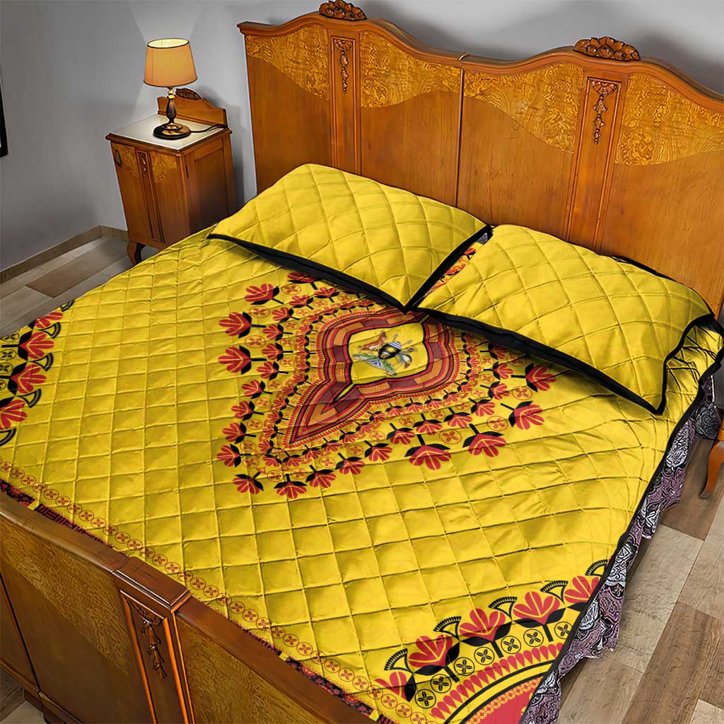 Afro Uganda Quilt Bed Set African Dashiki Style - African Pride