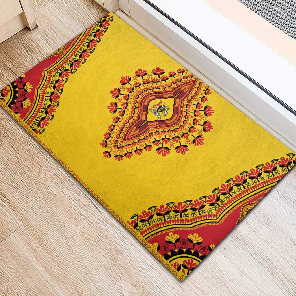 Afro Uganda Rubber Doormat African Dashiki Style - African Pride