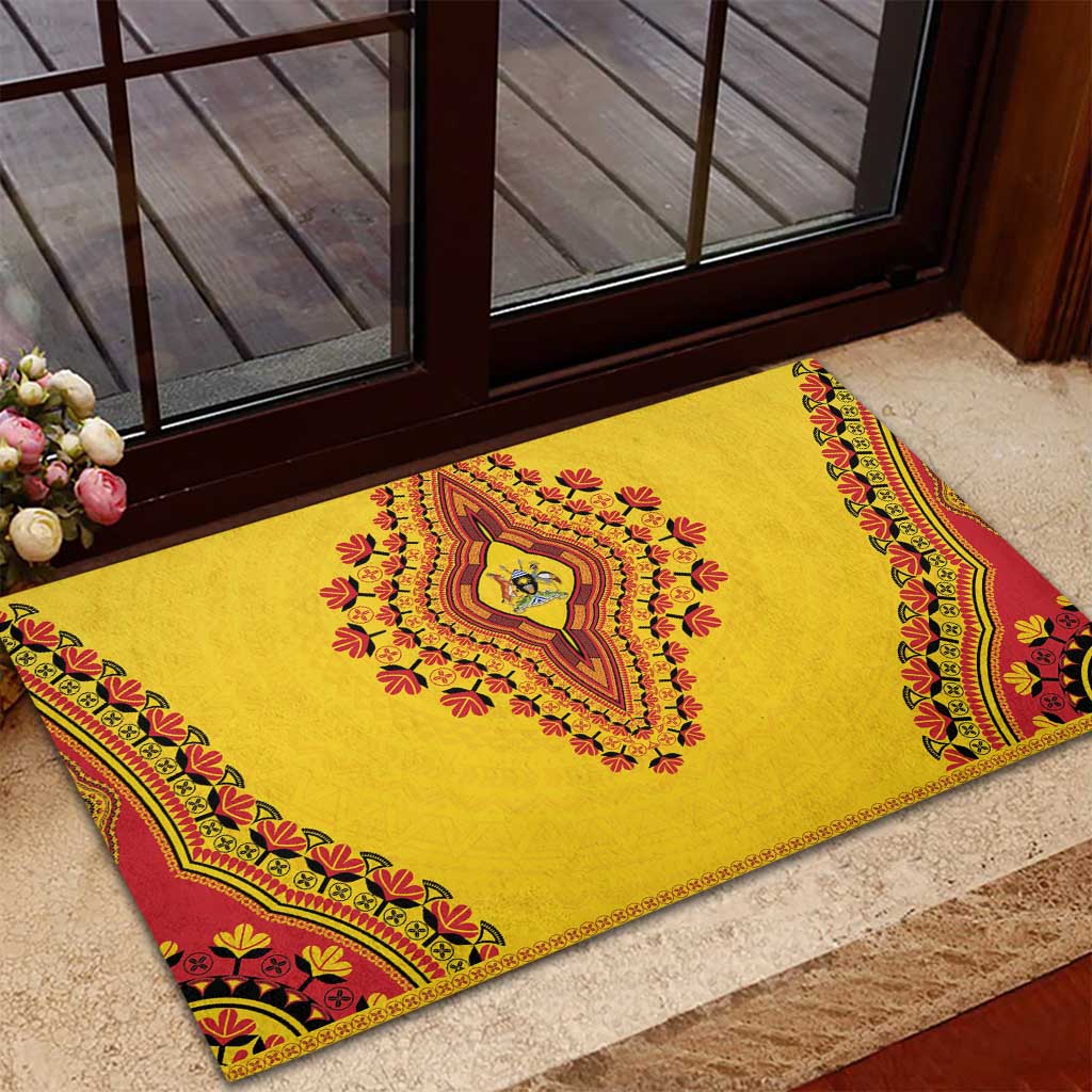 Afro Uganda Rubber Doormat African Dashiki Style - African Pride