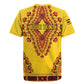 Personalized Afro Uganda Rugby Jersey African Dashiki Style - African Pride