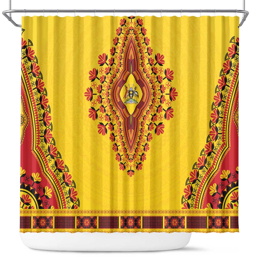 Afro Uganda Shower Curtain African Dashiki Style - African Pride