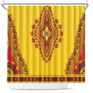 Afro Uganda Shower Curtain African Dashiki Style - African Pride