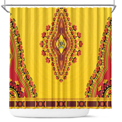 Afro Uganda Shower Curtain African Dashiki Style - African Pride