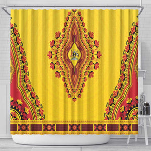 Afro Uganda Shower Curtain African Dashiki Style - African Pride