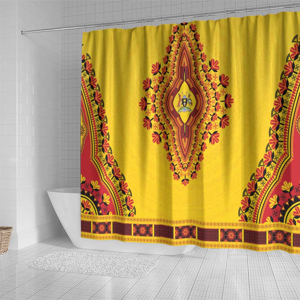 Afro Uganda Shower Curtain African Dashiki Style - African Pride