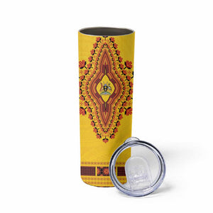 Personalized Afro Uganda Skinny Tumbler African Dashiki Style - African Pride