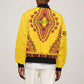 Personalized Afro Uganda Sleeve Zip Bomber Jacket African Dashiki Style - African Pride