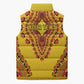 Personalized Uganda African Dashiki Sleeveless Puffer Jacket