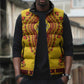 Personalized Uganda African Dashiki Sleeveless Puffer Jacket