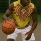 Personalized Afro Uganda Sleeveless Zip Hoodie African Dashiki Style - African Pride