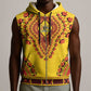 Personalized Afro Uganda Sleeveless Zip Hoodie African Dashiki Style - African Pride