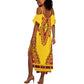 Personalized Afro Uganda Summer Maxi Dress African Dashiki Style - African Pride