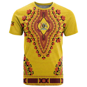 Personalized Afro Uganda T shirt African Dashiki Style - African Pride