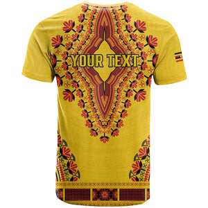Personalized Afro Uganda T shirt African Dashiki Style - African Pride