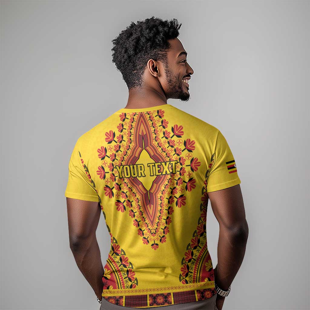 Personalized Afro Uganda T shirt African Dashiki Style - African Pride