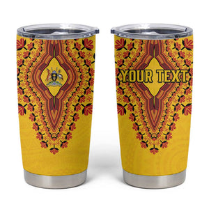 Personalized Afro Uganda Tumbler Cup African Dashiki Style - African Pride