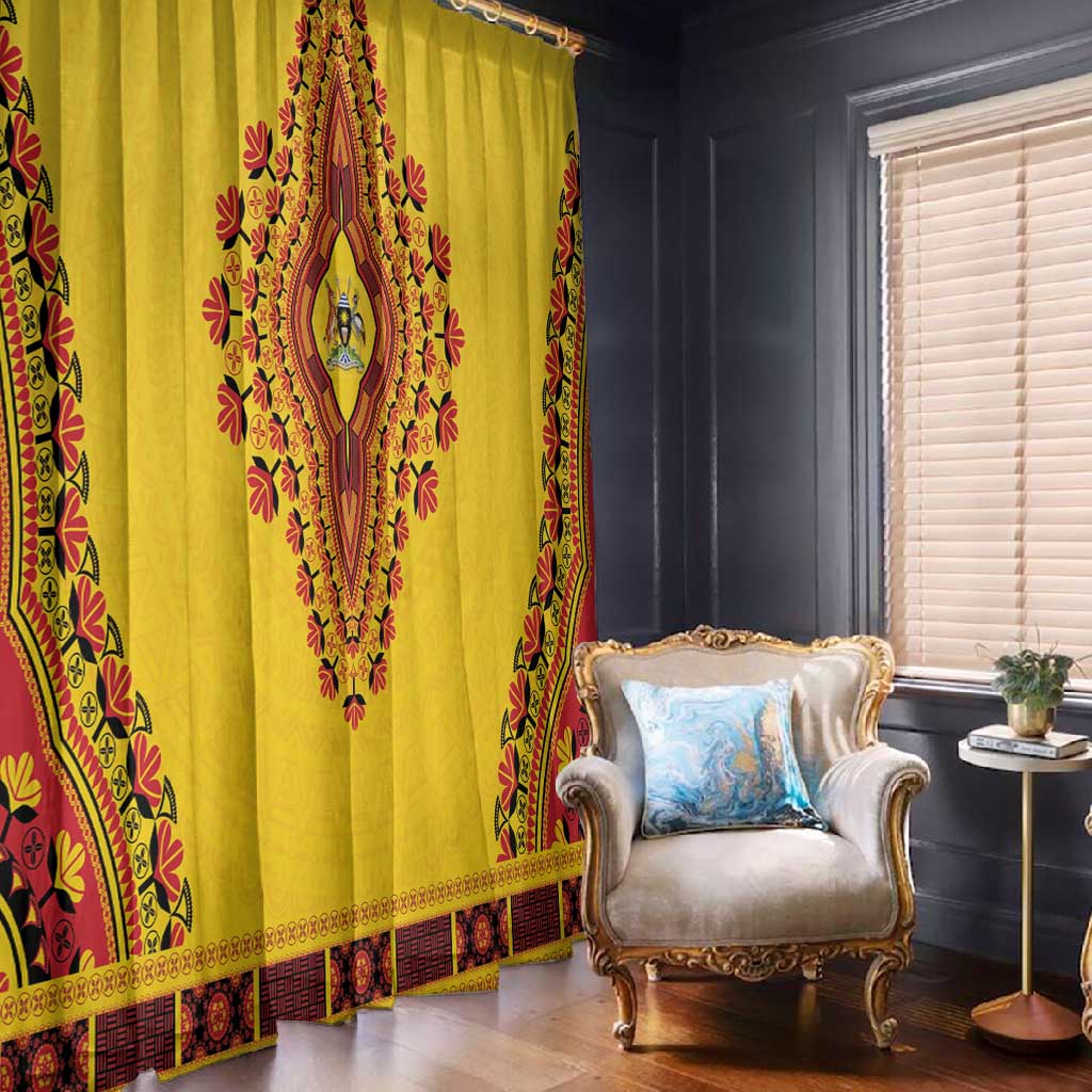 Afro Uganda Window Curtain African Dashiki Style - African Pride