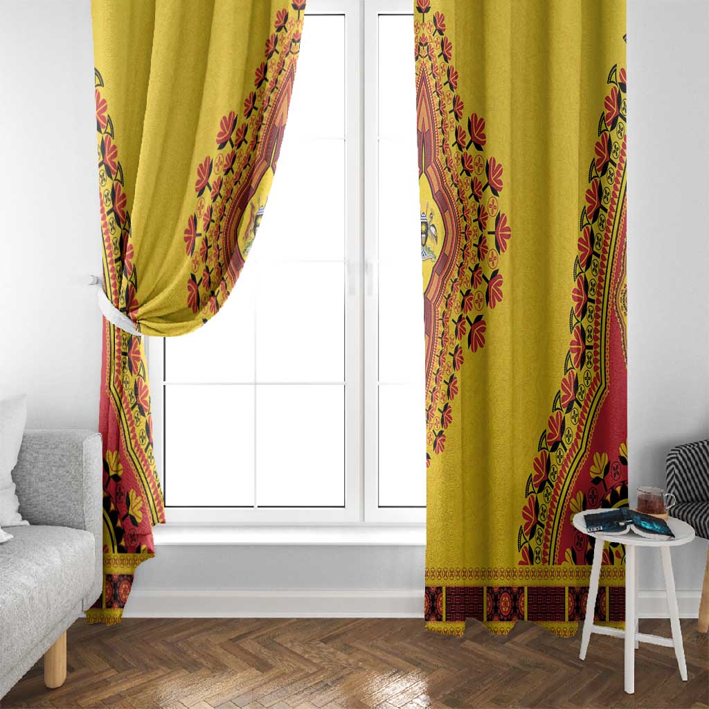 Afro Uganda Window Curtain African Dashiki Style - African Pride
