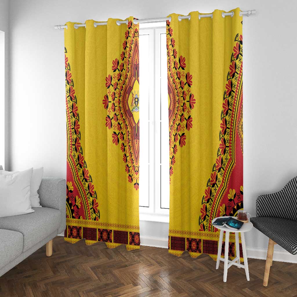 Afro Uganda Window Curtain African Dashiki Style - African Pride