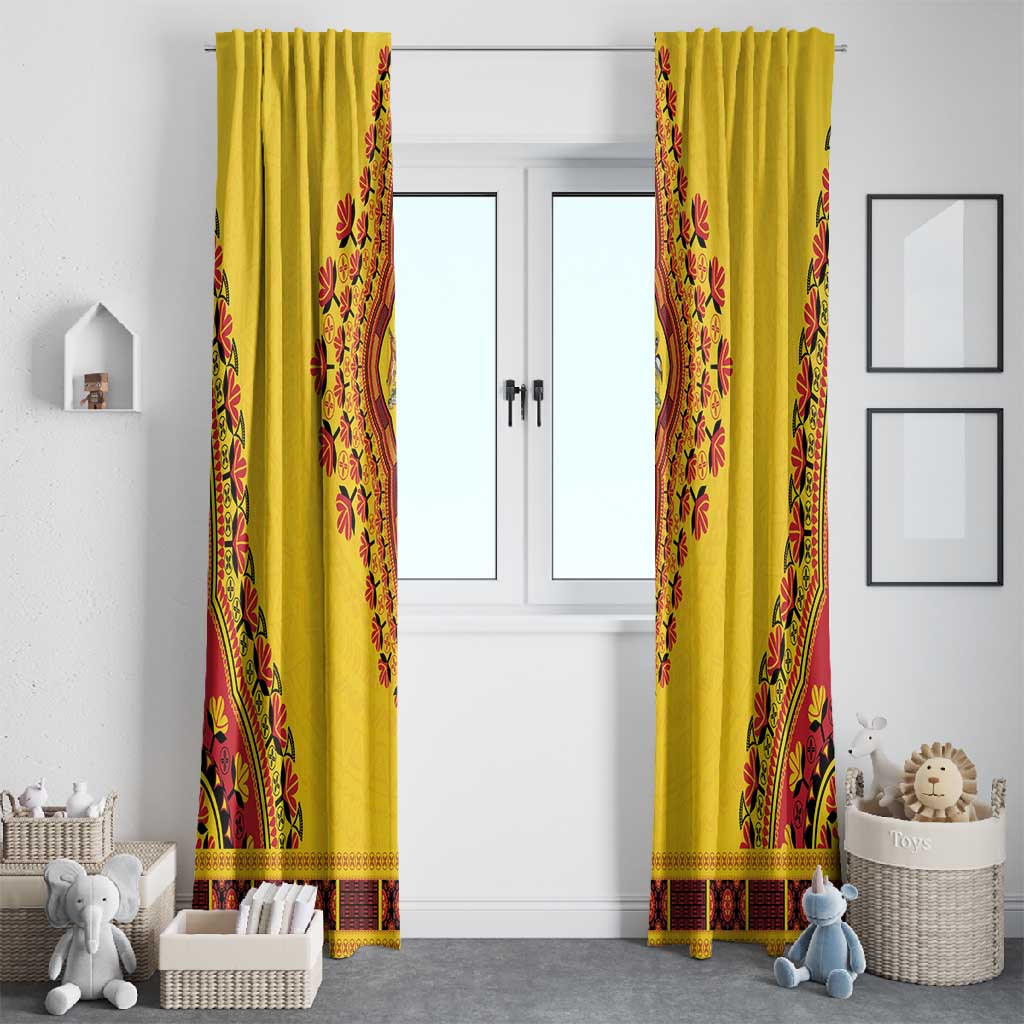 Afro Uganda Window Curtain African Dashiki Style - African Pride