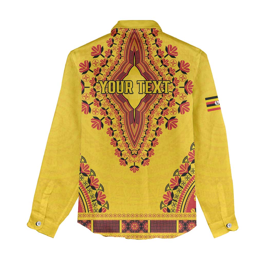 Personalized Afro Uganda Women Casual Shirt African Dashiki Style - African Pride