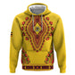 Personalized Afro Uganda Zip Hoodie African Dashiki Style - African Pride
