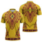 Personalized Uganda African Dashiki Zipper Polo Shirt
