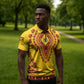 Personalized Uganda African Dashiki Zipper Polo Shirt