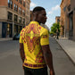 Personalized Uganda African Dashiki Zipper Polo Shirt