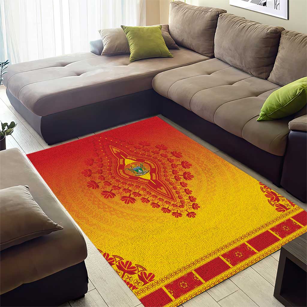 Afro Zimbabwe Area Rug African Dashiki Style - African Pride