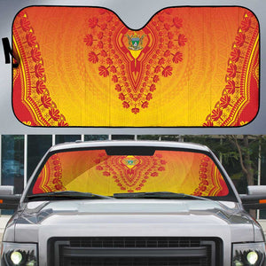 Zimbabwe African Dashiki Auto Sun Shade
