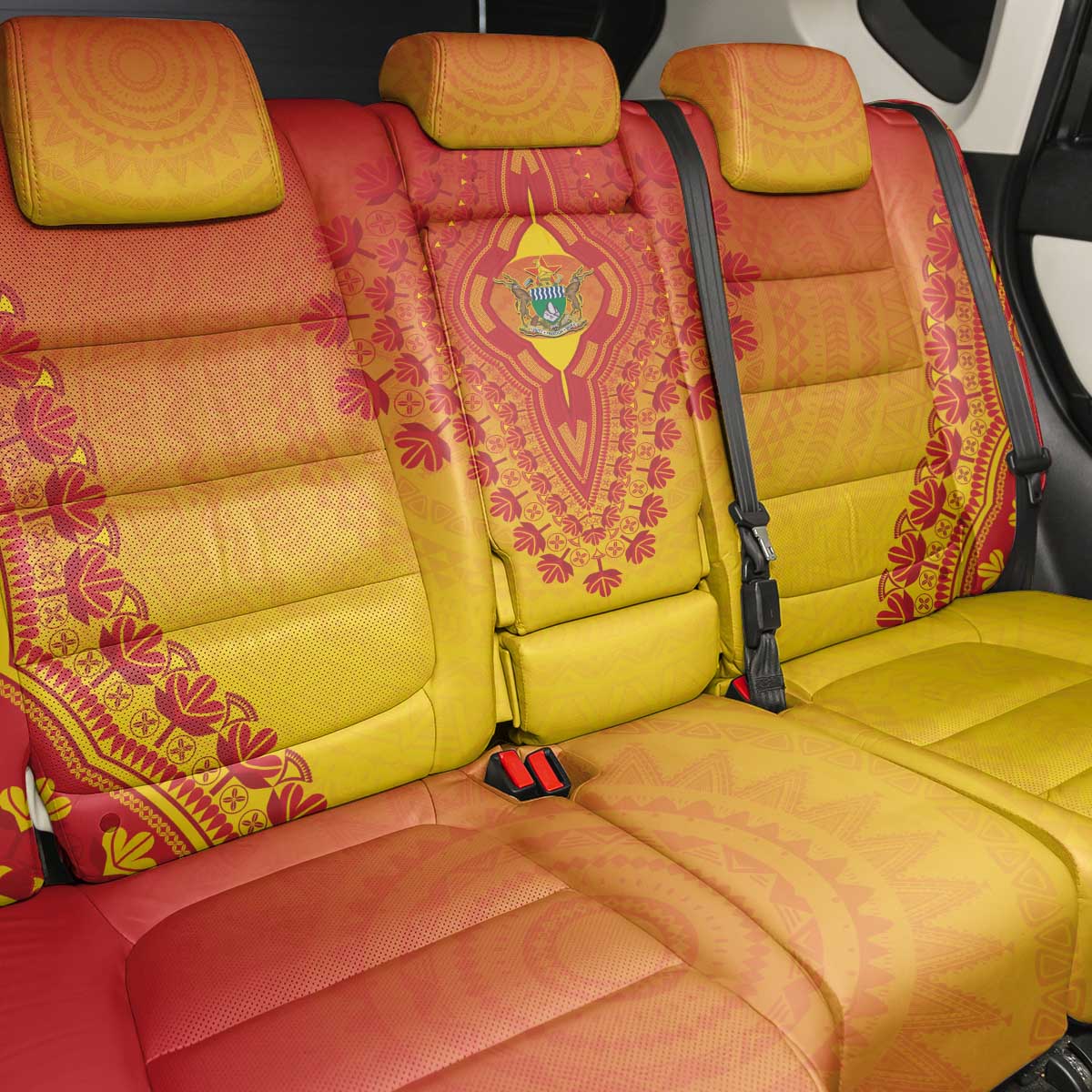 Afro Zimbabwe Back Car Seat Cover African Dashiki Style - African Pride