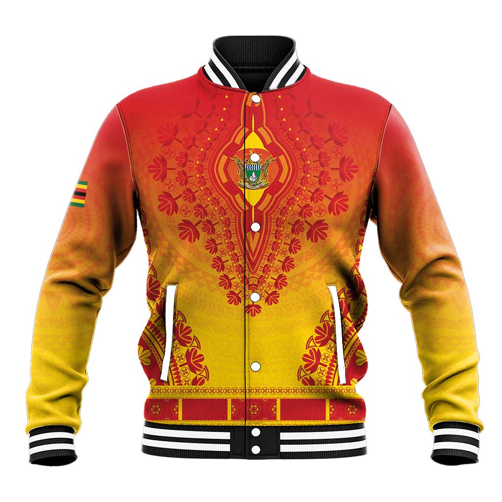 Personalized Afro Zimbabwe Baseball Jacket African Dashiki Style - African Pride