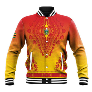 Personalized Afro Zimbabwe Baseball Jacket African Dashiki Style - African Pride