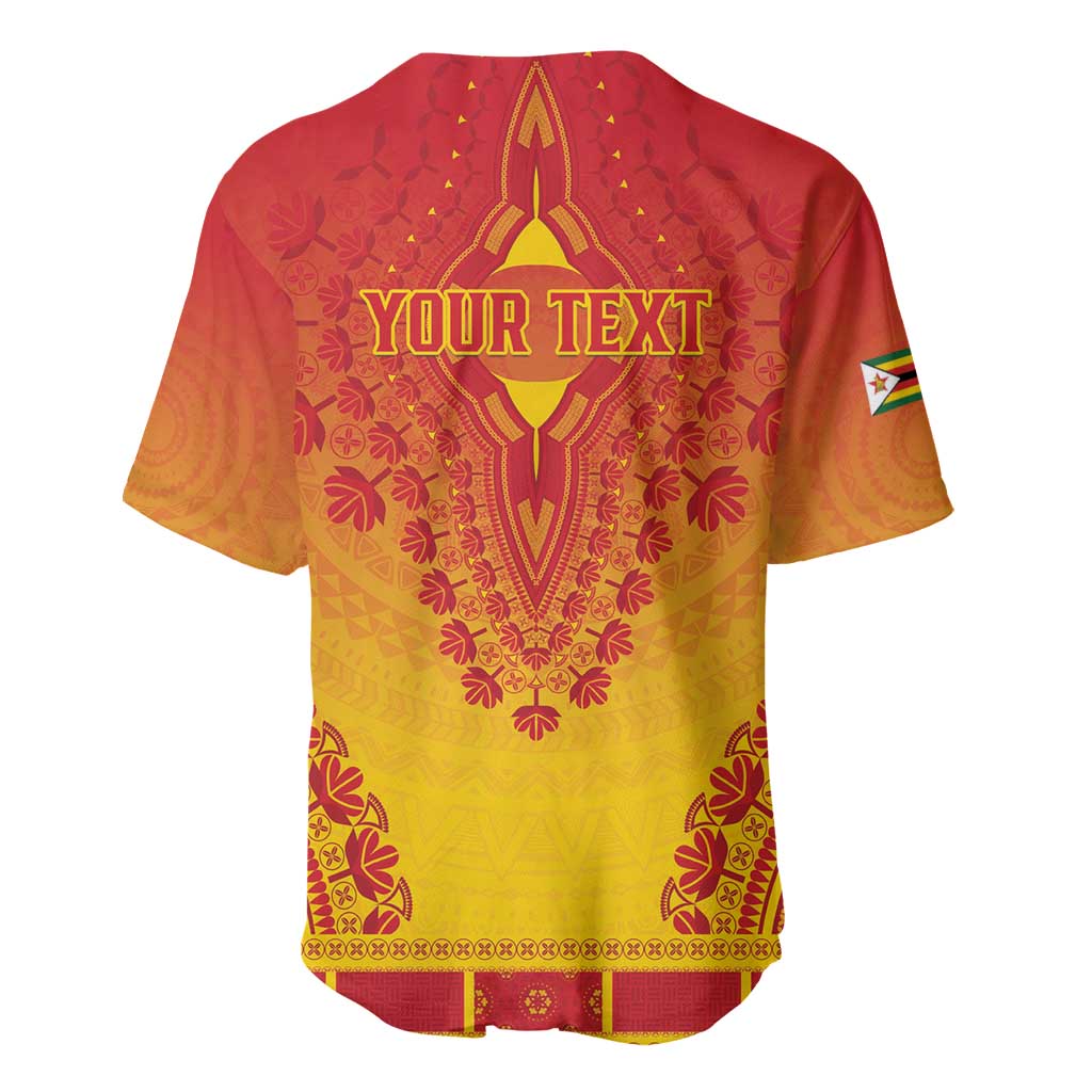 Personalized Afro Zimbabwe Baseball Jersey African Dashiki Style - African Pride