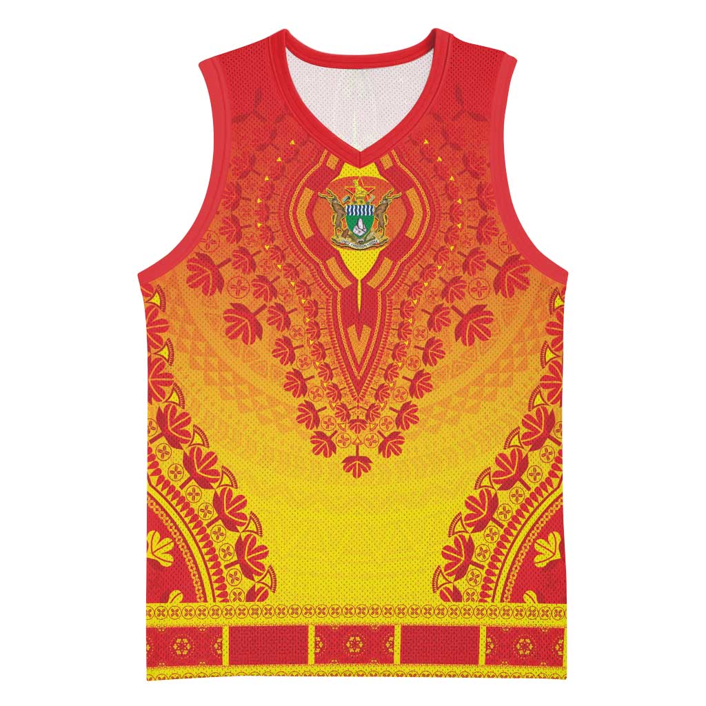 Personalized Afro Zimbabwe Basketball Jersey African Dashiki Style - African Pride