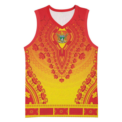 Personalized Afro Zimbabwe Basketball Jersey African Dashiki Style - African Pride