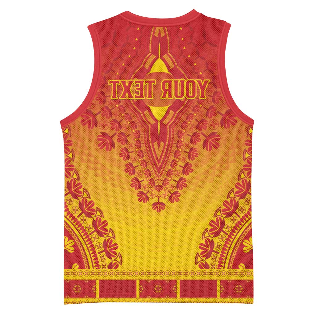 Personalized Afro Zimbabwe Basketball Jersey African Dashiki Style - African Pride