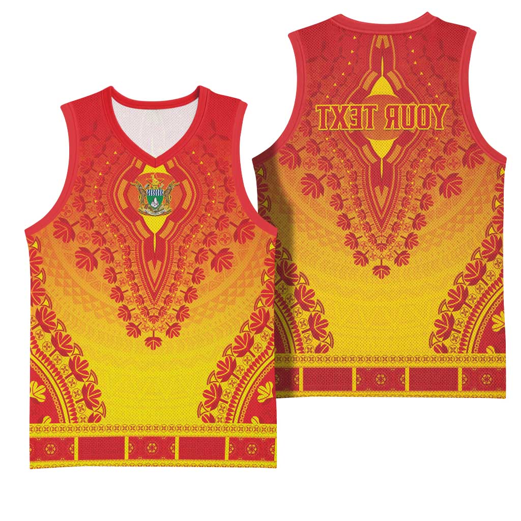Personalized Afro Zimbabwe Basketball Jersey African Dashiki Style - African Pride
