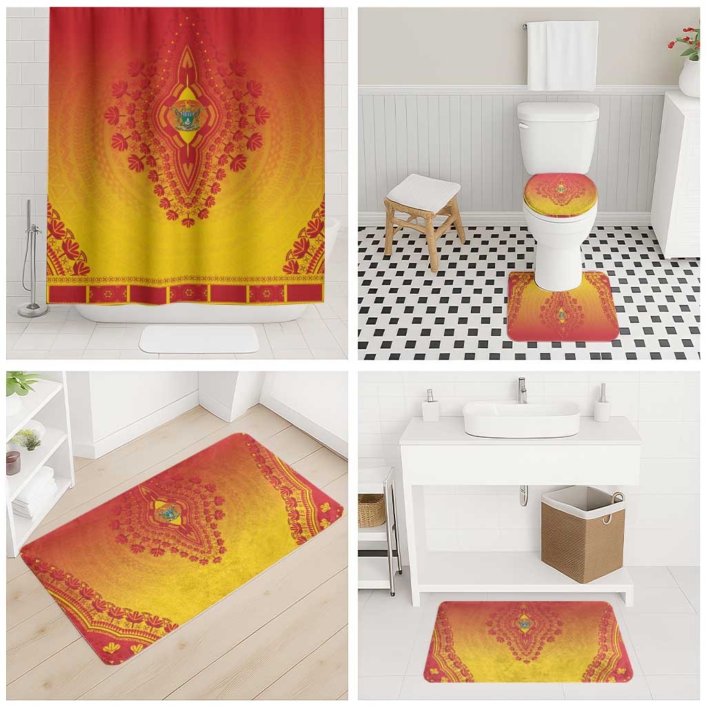 Zimbabwe African Dashiki Bathroom Set